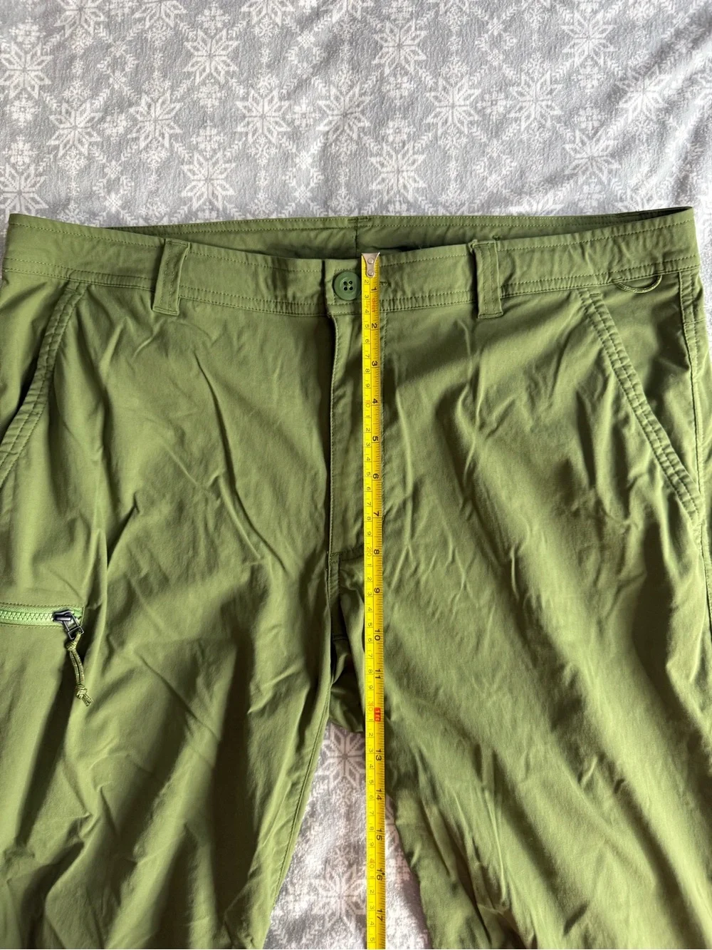 REI CO-OP Trailmade Pants Men’s 38 x 32 Green Hiking Outdoor Gorpcore Nature
